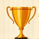 Illustration of a design award trophy