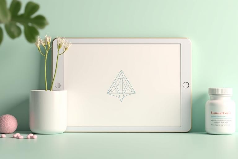 Sophisticated branding for Solstice Wellness, showing a minimalist logo, serene color palette on brochures and website UIs
