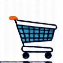 Abandoned shopping cart icon