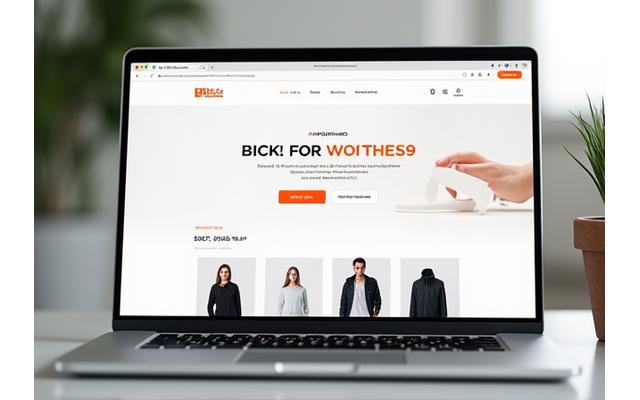 Modern e-commerce interface with product display