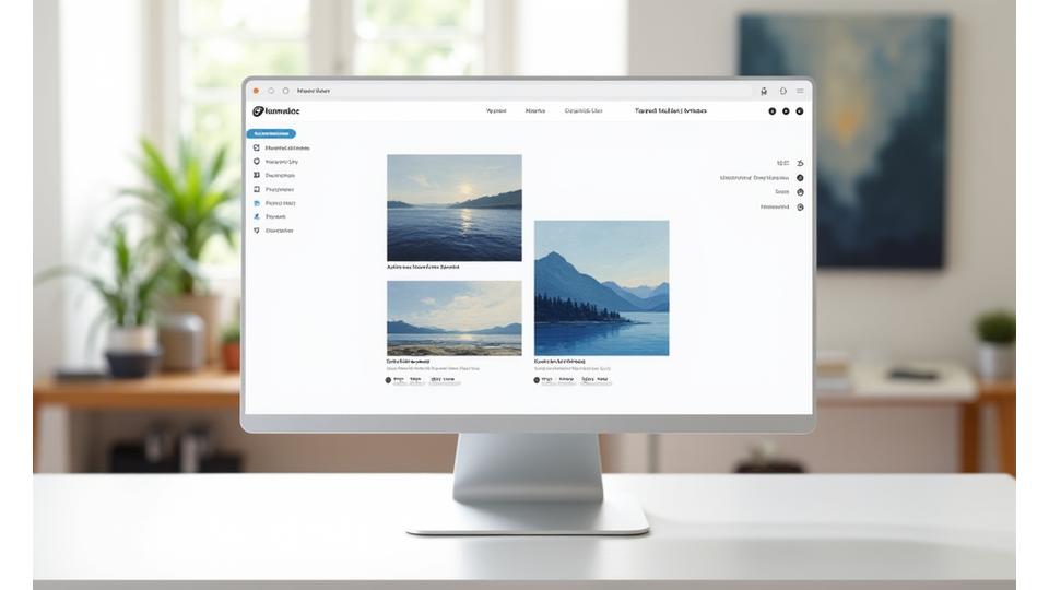 A meticulously designed online art portfolio featuring high-resolution image galleries, artist statement, and exhibition listings. The layout is clean and allows the artwork to be the central focus.