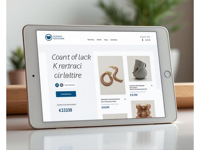 Screenshot of 'Crafted by Hand Portland' e-commerce store, featuring artisan jewelry and local pickup options, with clear product categories and a visually appealing layout.